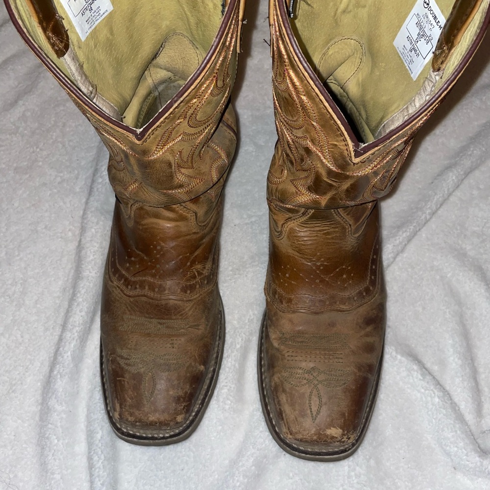 Double-H Men’s Western Work Boots Size 10.5 D USA Made EH Safety Toe